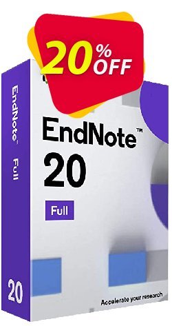 20% OFF Endnote Upgrade License, verified