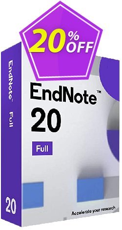 20% OFF Endnote Student License, verified