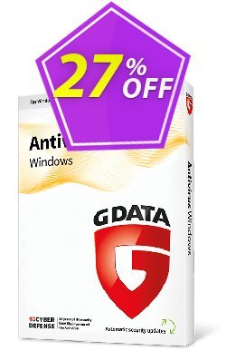 27% OFF GDATA  Antivirus Coupon code