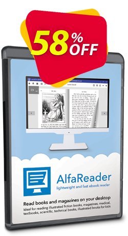 AlfaReader Coupon discount 50% OFF AlfaReader, verified - Big promo code of AlfaReader, tested & approved