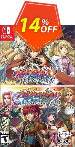  - Nintendo Switch Alphadia Genesis 1 & 2 Coupon discount [Nintendo Switch] Alphadia Genesis 1 & 2 Deal GameFly - [Nintendo Switch] Alphadia Genesis 1 & 2 Exclusive Sale offer