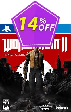 14% OFF - Playstation 4 Wolfenstein II: The New Colossus Coupon code