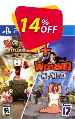 14% OFF - Playstation 4 Worms Battlegrounds + Worms W.M.D Coupon code