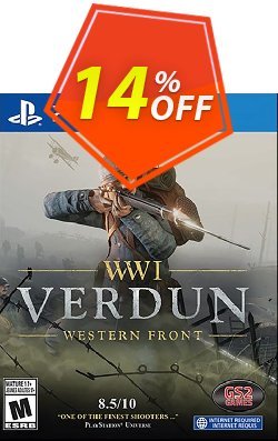 14% OFF - Playstation 4 WWI: Verdun - Western Front Coupon code