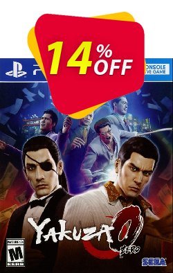 14% OFF - Playstation 4 Yakuza 0 Coupon code