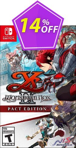 14% OFF - Nintendo Switch Ys IX: Monstrum - Nox Pact Edition Coupon code