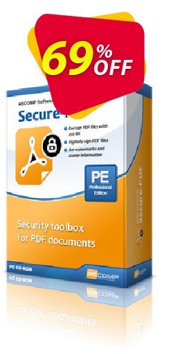 ASCOMP Secure-PDF Coupon discount 66% OFF ASCOMP Secure-PDF, verified - Amazing discount code of ASCOMP Secure-PDF, tested & approved