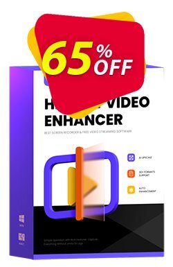 65% OFF HitPaw Video Enhancer - 1 year  Coupon code