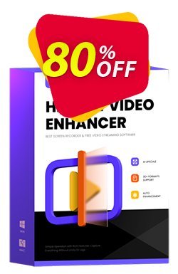 80% OFF HitPaw Video Enhancer MAC - 1 Year  Coupon code