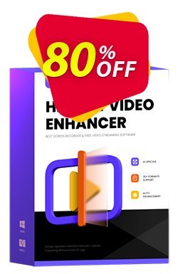 80% OFF HitPaw Video Enhancer MAC - 1 Year Coupon code