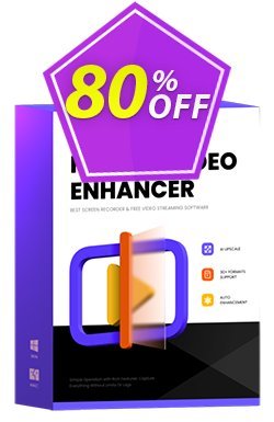 80% OFF HitPaw Video Enhancer MAC - 1 Month  Coupon code