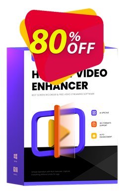 80% OFF HitPaw Video Enhancer MAC Lifetime Coupon code