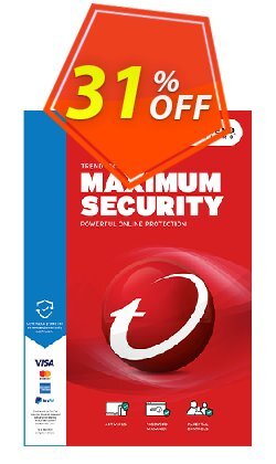 31% OFF Trend Micro Maximum Security Coupon code