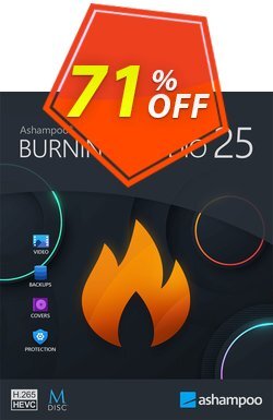 71% OFF Ashampoo Burning Studio 25 Coupon code