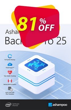 80% OFF Ashampoo Backup Pro 17, verified