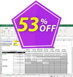 53% OFF Employee Shift Scheduler for Excel Coupon code