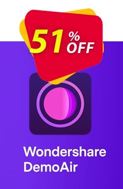 51% OFF Wondershare DemoAir Coupon code