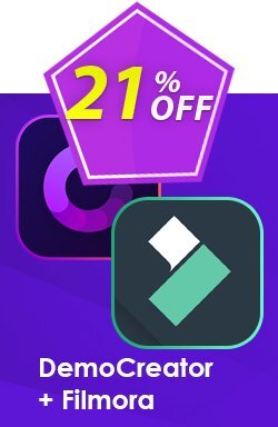 21% OFF Bundle: Wondershare DemoCreator + Filmora Coupon code