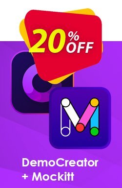 20% OFF Bundle: Wondershare DemoCreator + Mockitt, verified