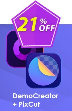 21% OFF Bundle: Wondershare DemoCreator + PixCut Coupon code