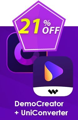 21% OFF Bundle: Wondershare DemoCreator + UniConverter Coupon code