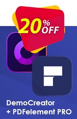 20% OFF Bundle: Wondershare DemoCreator + PDFelement Pro Coupon code