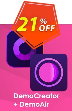 Bundle: Wondershare DemoCreator + DemoAir Coupon discount 20% OFF Bundle: Wondershare DemoCreator + DemoAir, verified - Wondrous discounts code of Bundle: Wondershare DemoCreator + DemoAir, tested & approved