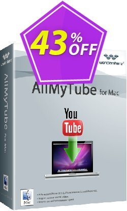 Wondershare AllMyTube for Mac Coupon discount 30% OFF Wondershare AllMyTube for Mac, verified - Wondrous discounts code of Wondershare AllMyTube for Mac, tested & approved