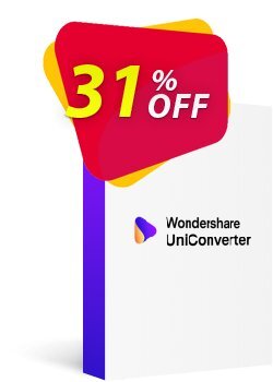 31% OFF Wondershare UniConverter for Mac Coupon code