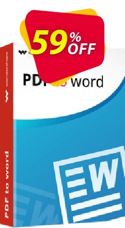 59% OFF Wondershare PDF to Word Converter Coupon code