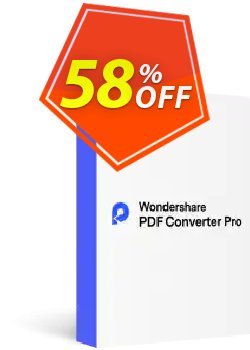 58% OFF Wondershare PDF Converter PRO Coupon code