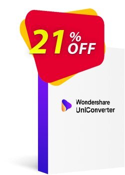 21% OFF Wondershare UniConverter - 2 Years  Coupon code