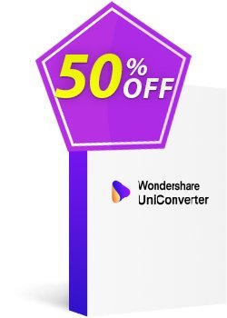 50% OFF Wondershare UniConverter Perpetual Plan Coupon code