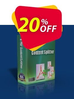 A-PDF Content Splitter Coupon discount A-PDF Coupon (9891) - 20% IVS and A-PDF