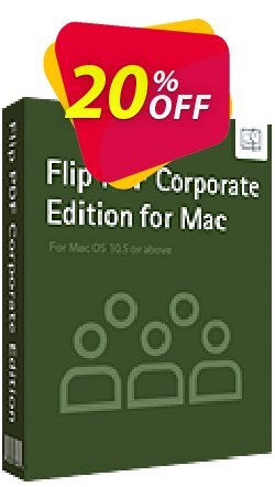 20% OFF Flip PDF Corporate Edition for Mac Coupon code