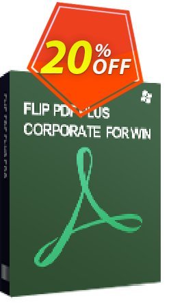 20% OFF Flip PDF Plus Corporate (8 Seats), verified