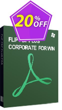 20% OFF Flip PDF Plus Corporate - 10 Seats  Coupon code