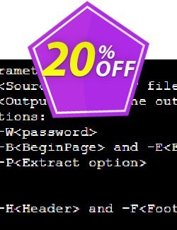 20% OFF A-PDF Text Extractor Command Line Coupon code
