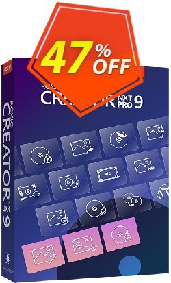 47% OFF Roxio Creator NXT Pro 9 Coupon code