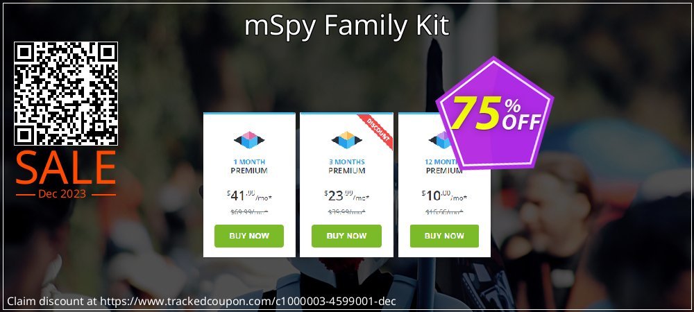 mSpy Family Kit coupon on Melbourne Cup Day offering sales