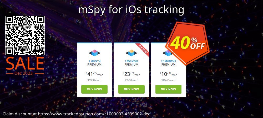 mSpy for iOs tracking coupon on April Fools' Day promotions
