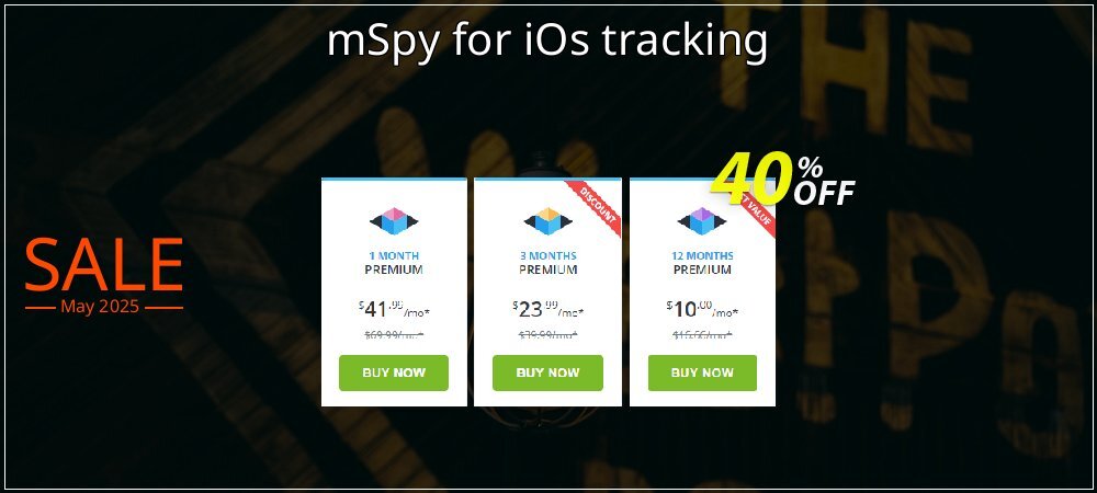 mSpy for iOs tracking coupon on April Fools' Day promotions