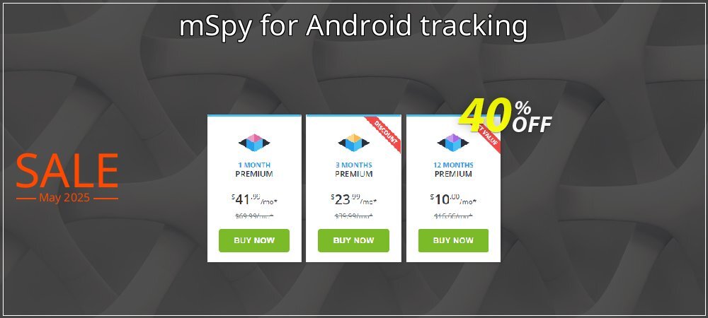 mSpy for Android tracking coupon on World Party Day promotions