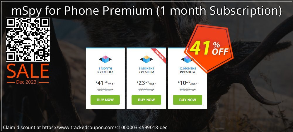 Get 40% OFF mSpy for Phone Premium (1 month Subscription) discount
