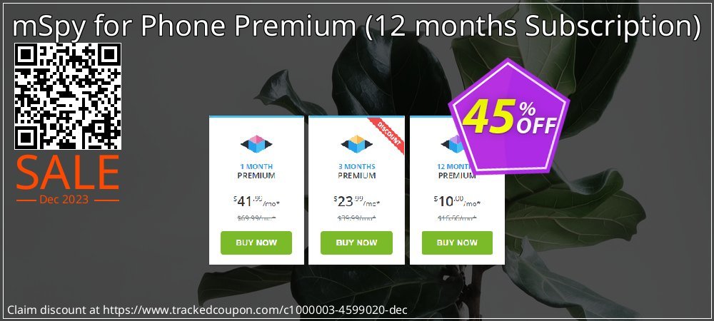 mSpy for Phone Premium - 12 months Subscription  coupon on National Walking Day promotions