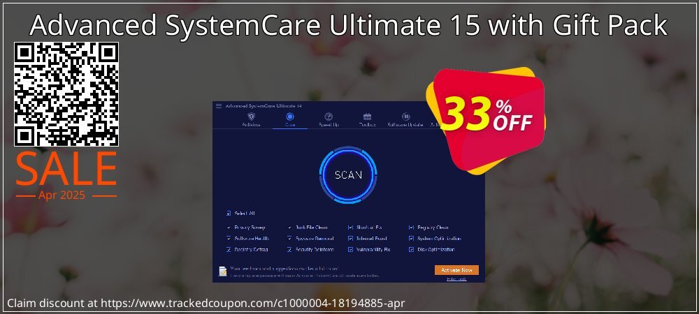 Advanced SystemCare Ultimate 15 with Gift Pack coupon on National Walking Day super sale