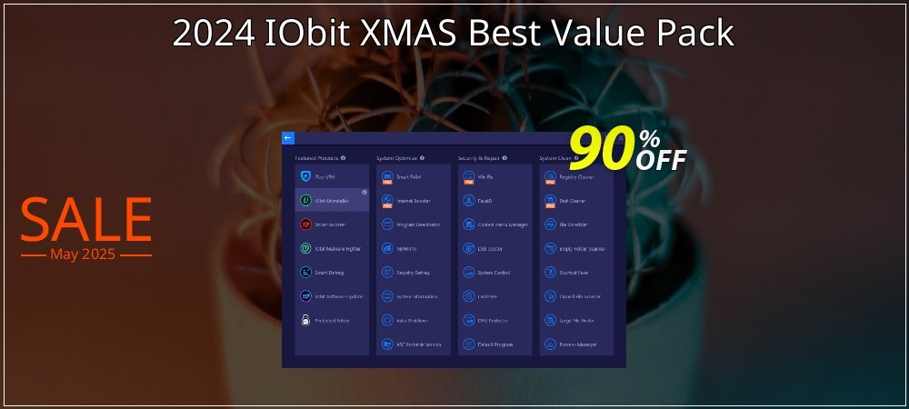 2021 IObit XMAS Best Value Pack coupon on World Party Day offering sales