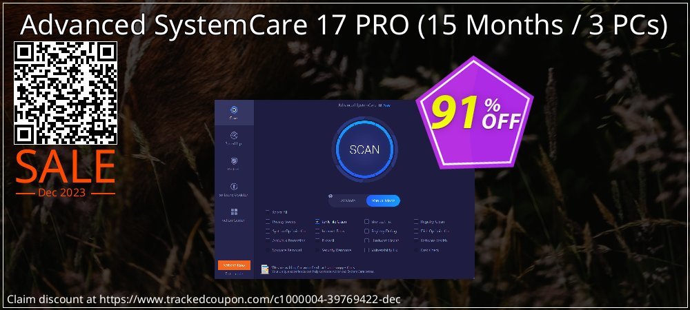 Advanced SystemCare 16 PRO - 15 Months / 3 PCs  coupon on National Cheese Day super sale