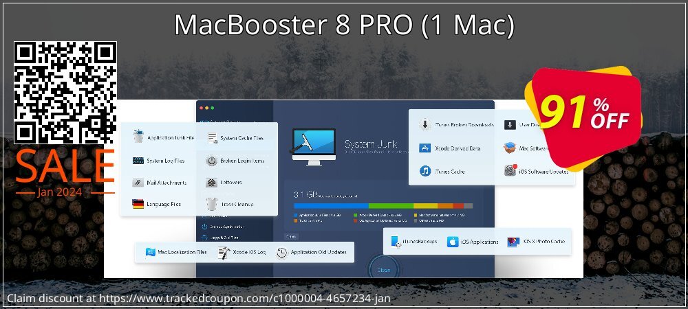 MacBooster 8 PRO - 1 Mac  coupon on Columbia Day super sale