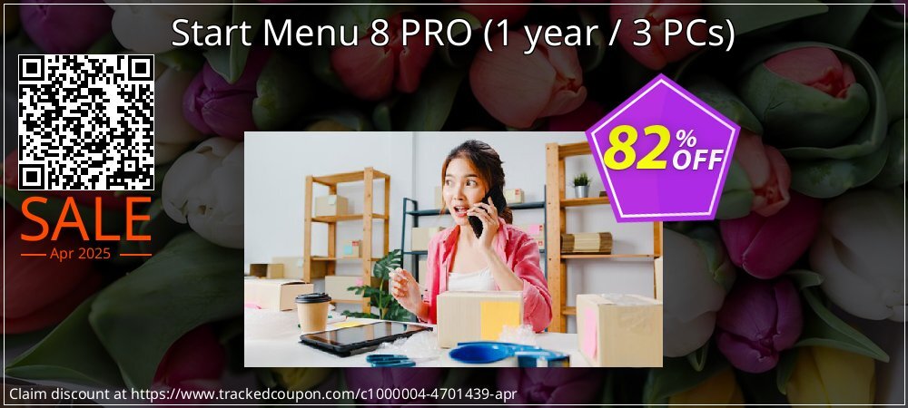 Start Menu 8 PRO - 1 year / 3 PCs  coupon on World Password Day sales
